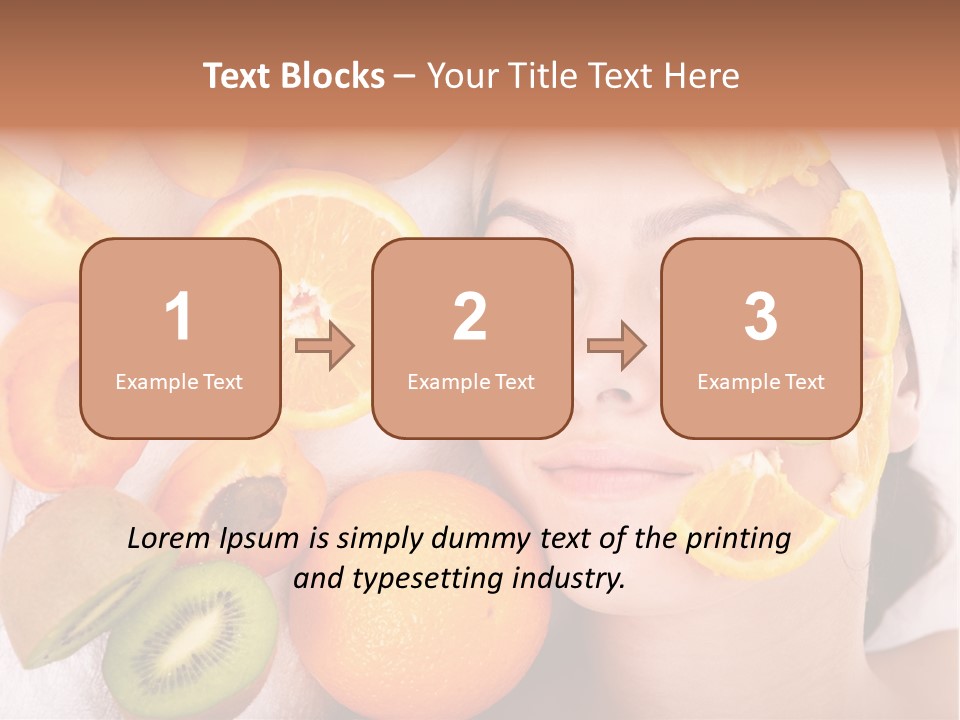 Citrus Antioxidant Fruit PowerPoint Template