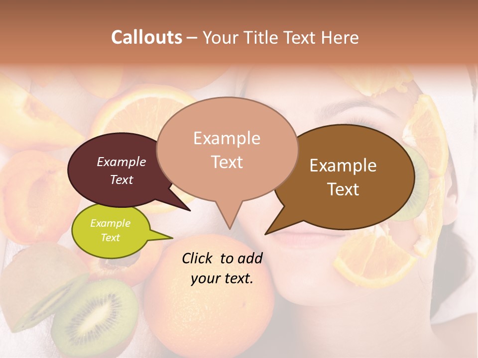 Citrus Antioxidant Fruit PowerPoint Template