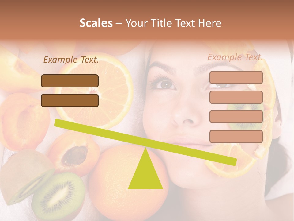 Citrus Antioxidant Fruit PowerPoint Template