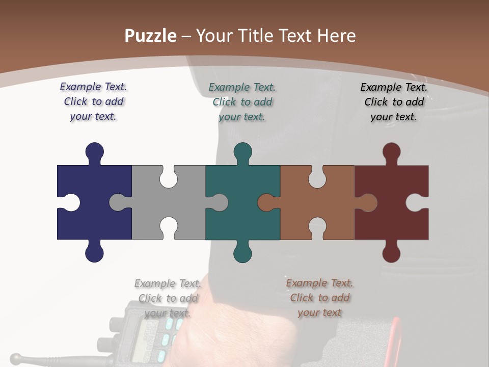Terrorism Safety Security Guard PowerPoint Template