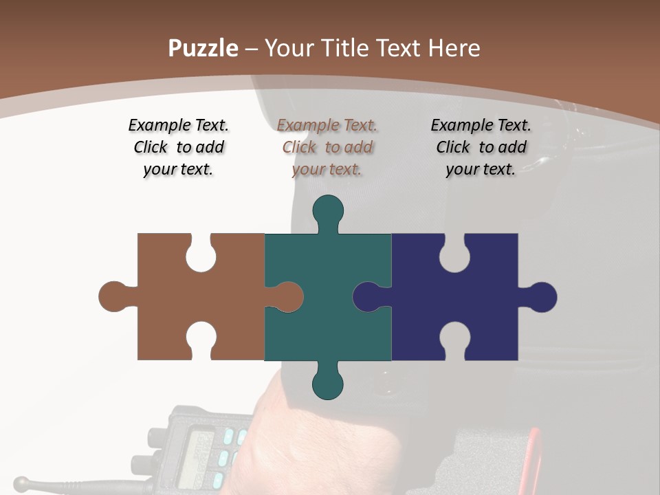 Terrorism Safety Security Guard PowerPoint Template