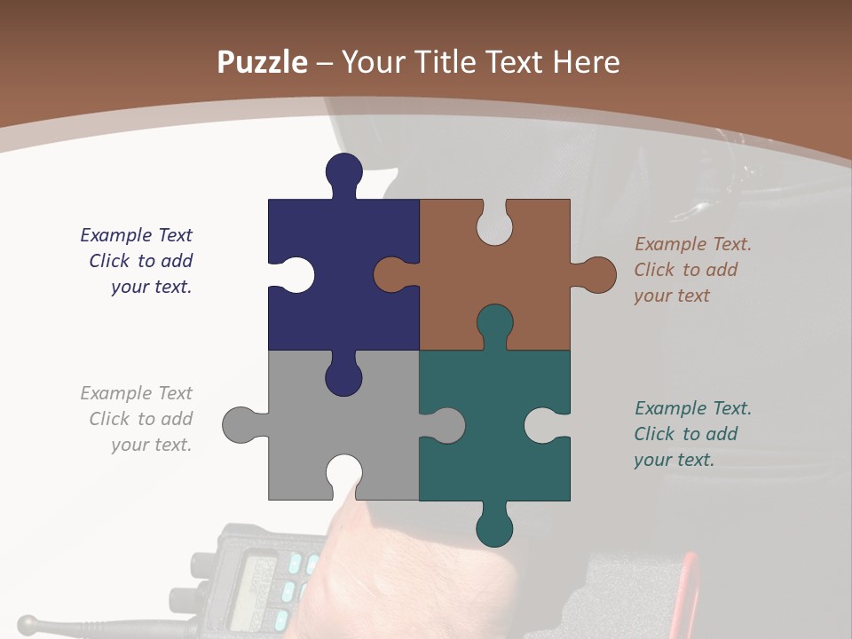 Terrorism Safety Security Guard PowerPoint Template