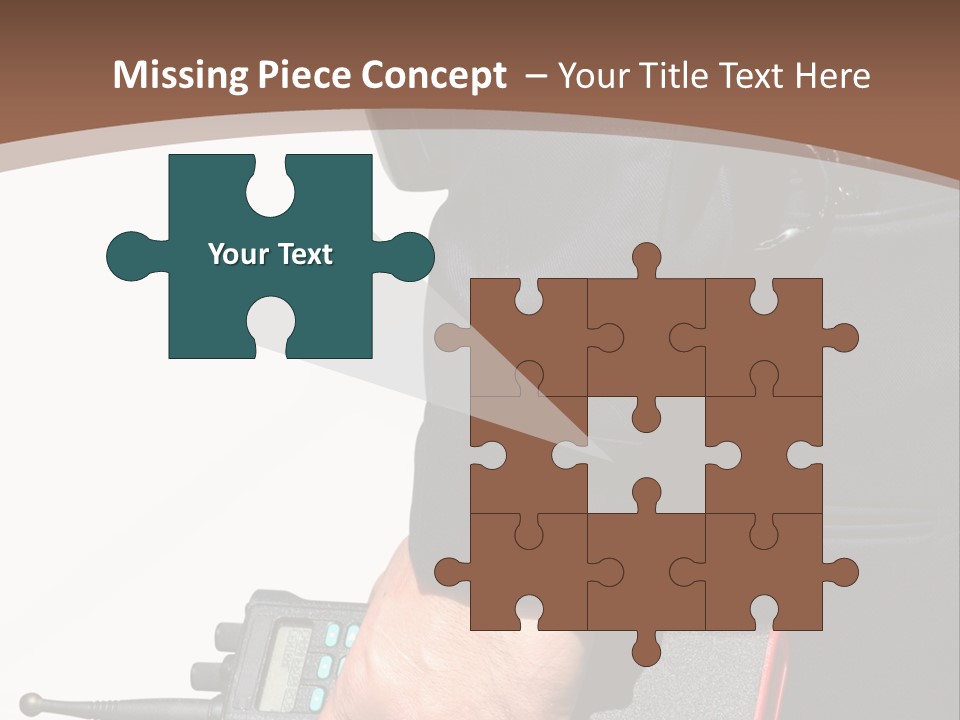 Terrorism Safety Security Guard PowerPoint Template