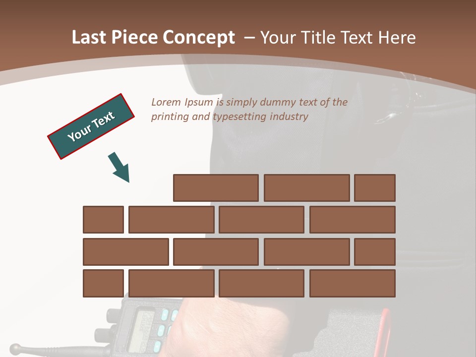 Terrorism Safety Security Guard PowerPoint Template
