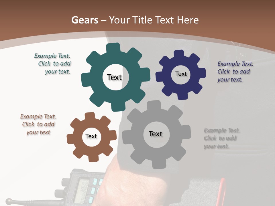 Terrorism Safety Security Guard PowerPoint Template