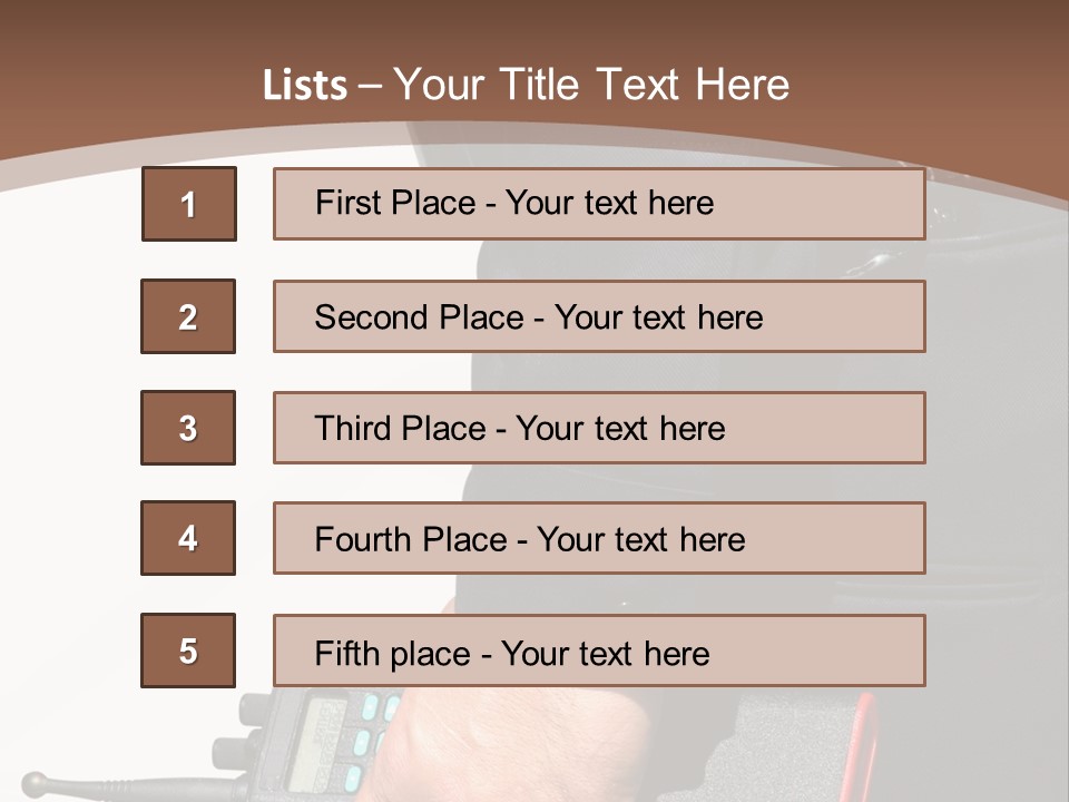 Terrorism Safety Security Guard PowerPoint Template
