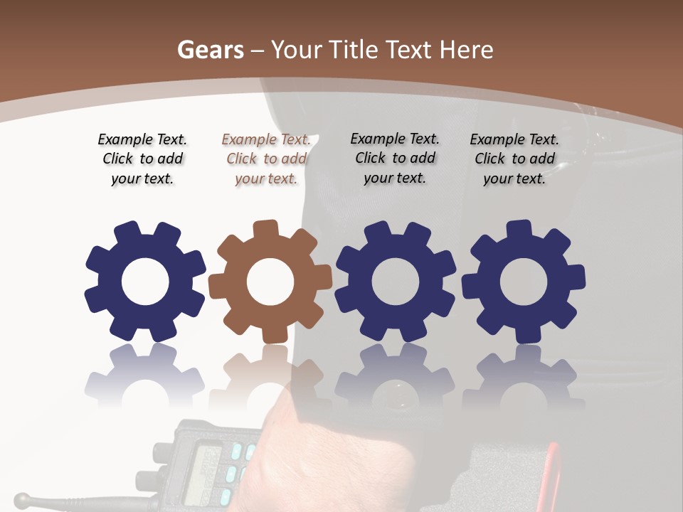 Terrorism Safety Security Guard PowerPoint Template