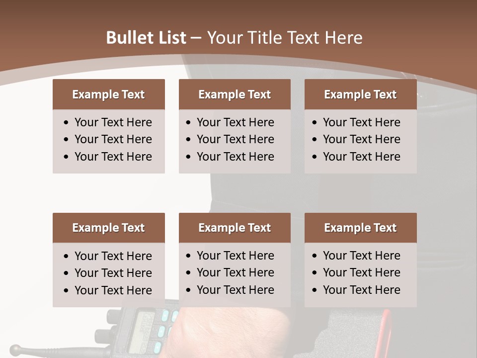 Terrorism Safety Security Guard PowerPoint Template
