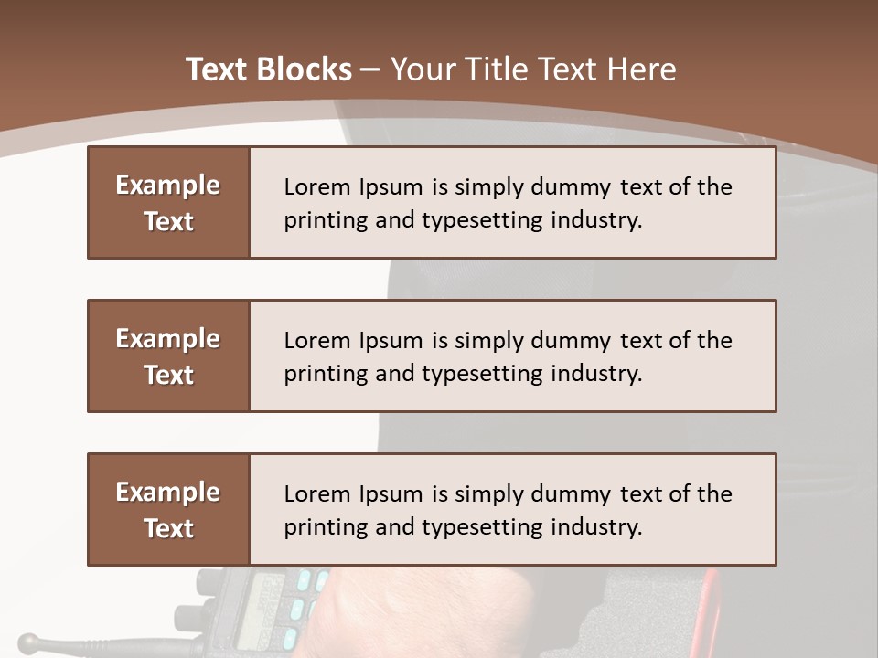 Terrorism Safety Security Guard PowerPoint Template