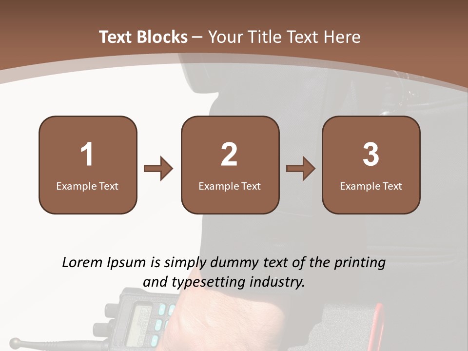 Terrorism Safety Security Guard PowerPoint Template