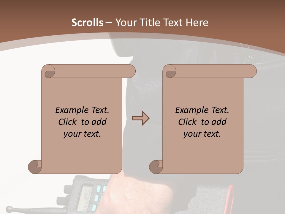 Terrorism Safety Security Guard PowerPoint Template