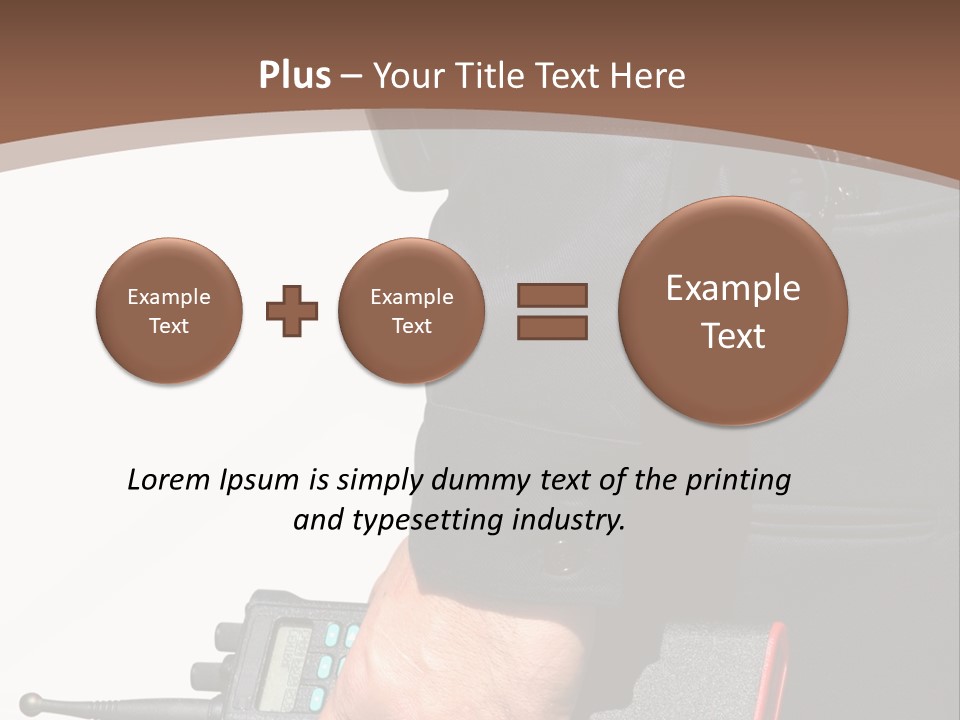 Terrorism Safety Security Guard PowerPoint Template