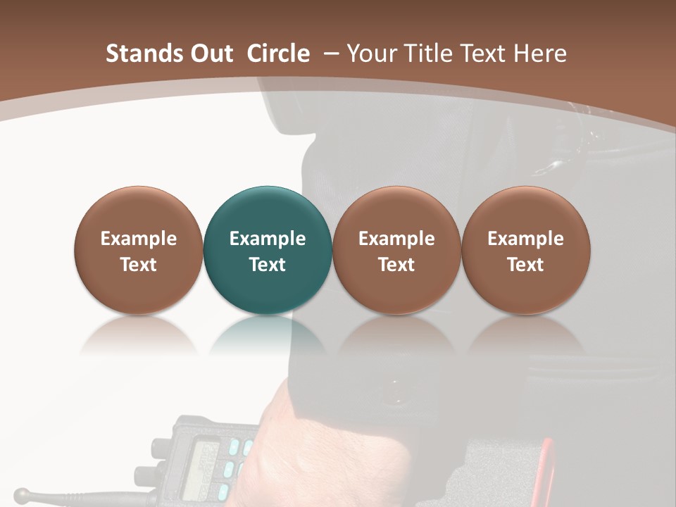 Terrorism Safety Security Guard PowerPoint Template