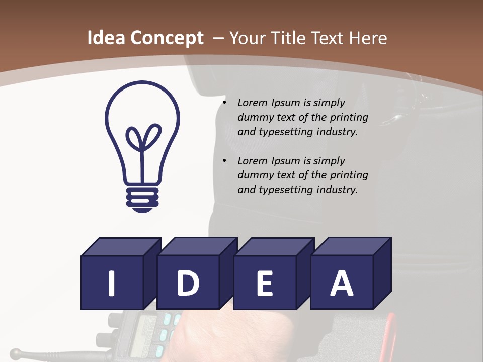 Terrorism Safety Security Guard PowerPoint Template