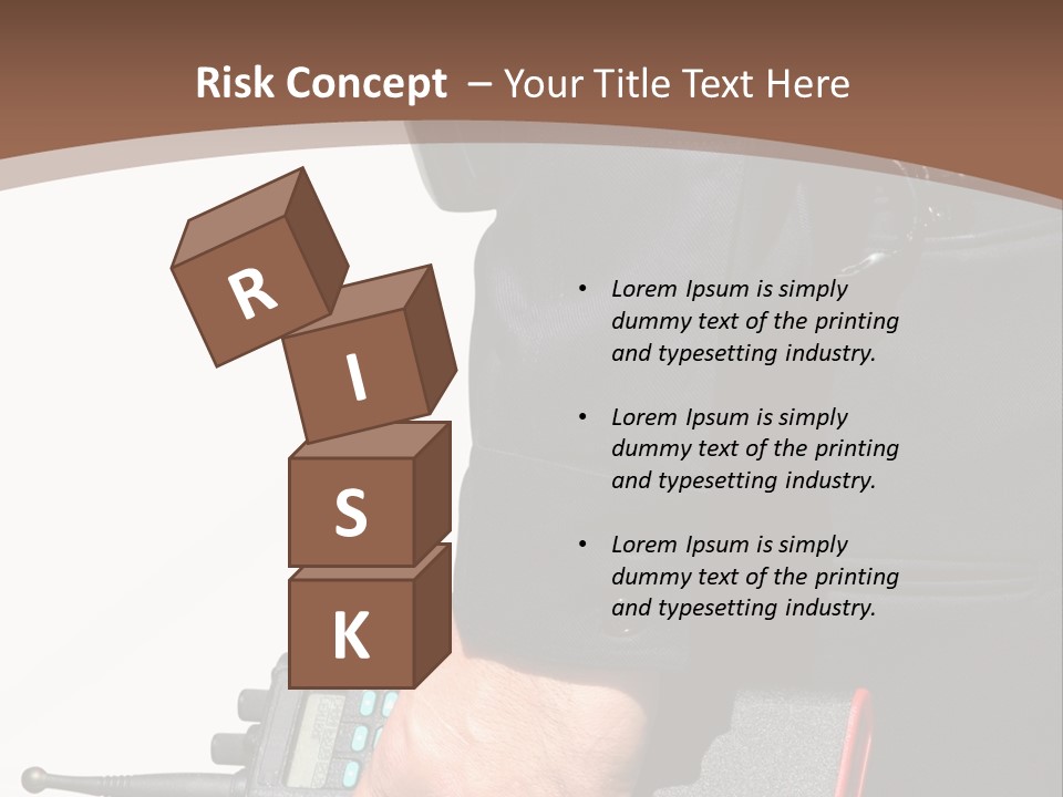 Terrorism Safety Security Guard PowerPoint Template