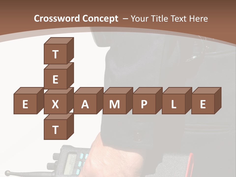 Terrorism Safety Security Guard PowerPoint Template