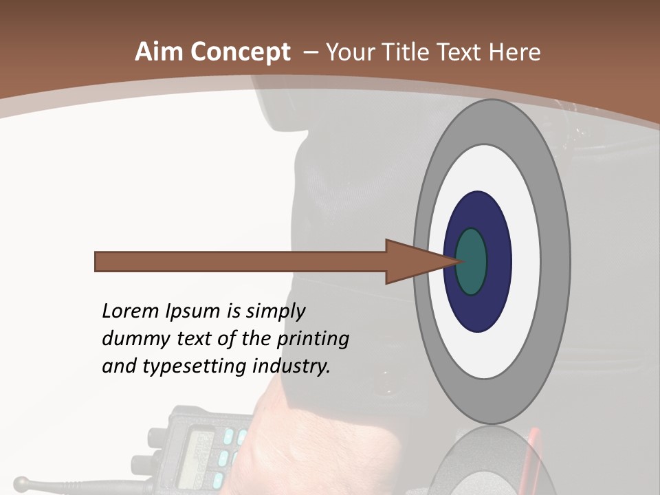 Terrorism Safety Security Guard PowerPoint Template