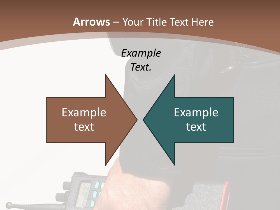 Terrorism Safety Security Guard PowerPoint Template