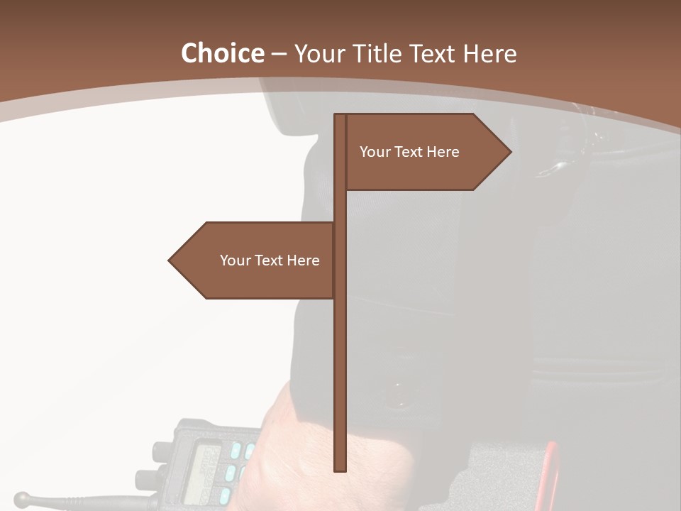 Terrorism Safety Security Guard PowerPoint Template