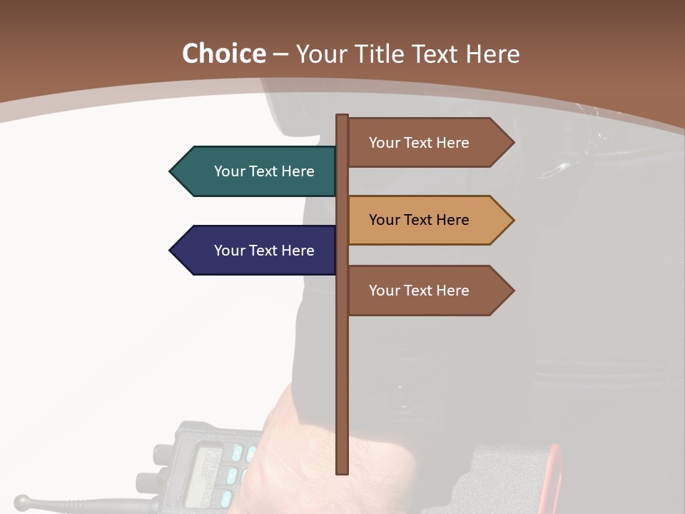 Terrorism Safety Security Guard PowerPoint Template