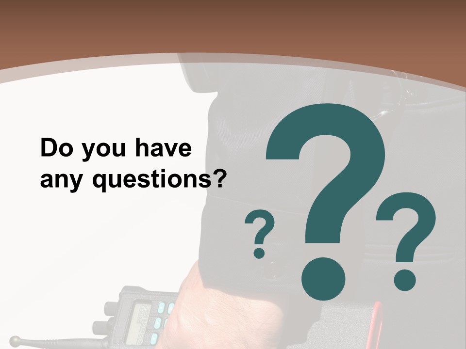 Terrorism Safety Security Guard PowerPoint Template