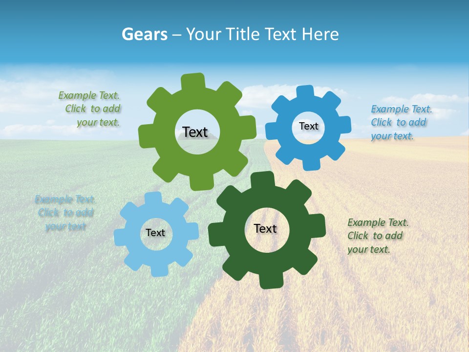 Outdoor Plain Yellow PowerPoint Template