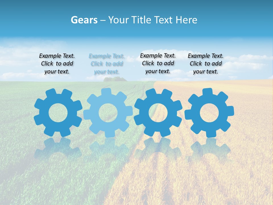 Outdoor Plain Yellow PowerPoint Template