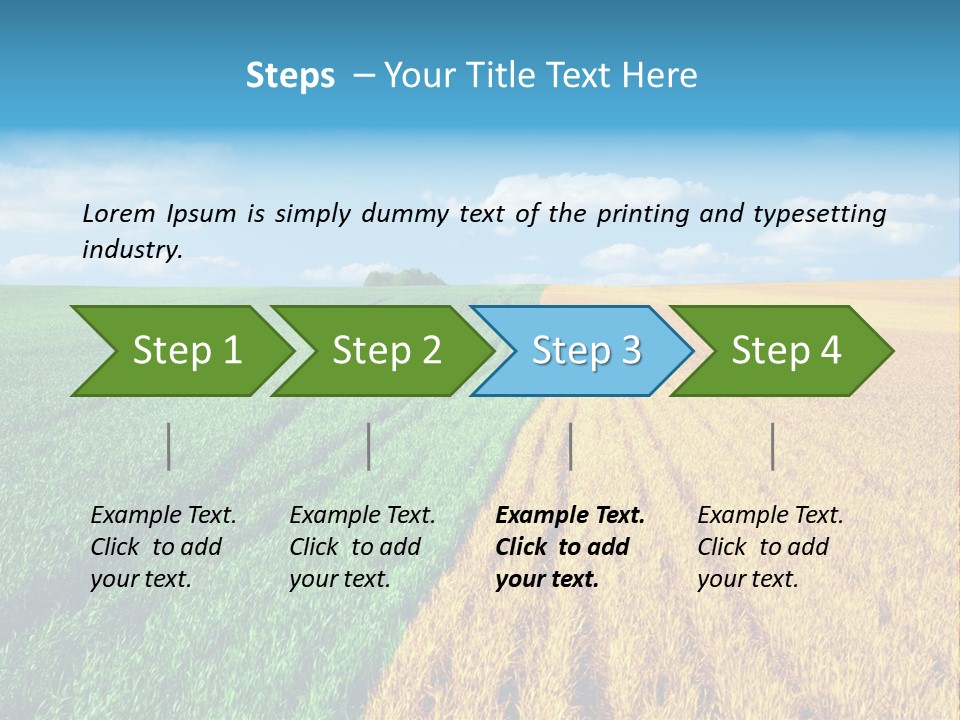 Outdoor Plain Yellow PowerPoint Template