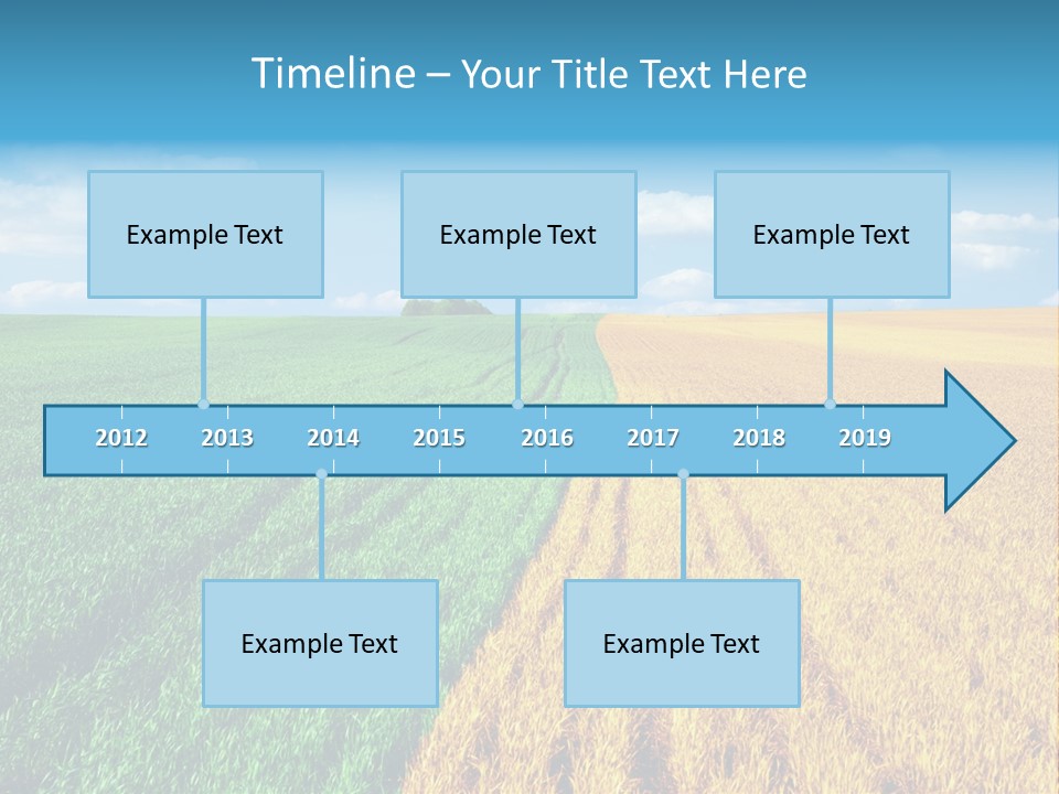 Outdoor Plain Yellow PowerPoint Template