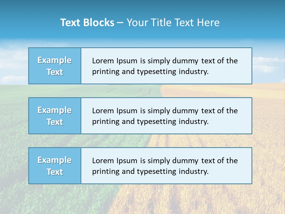 Outdoor Plain Yellow PowerPoint Template