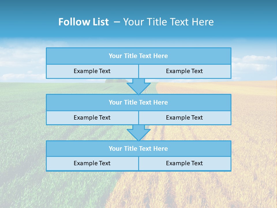 Outdoor Plain Yellow PowerPoint Template