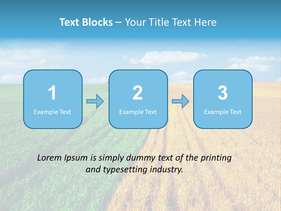 Outdoor Plain Yellow PowerPoint Template