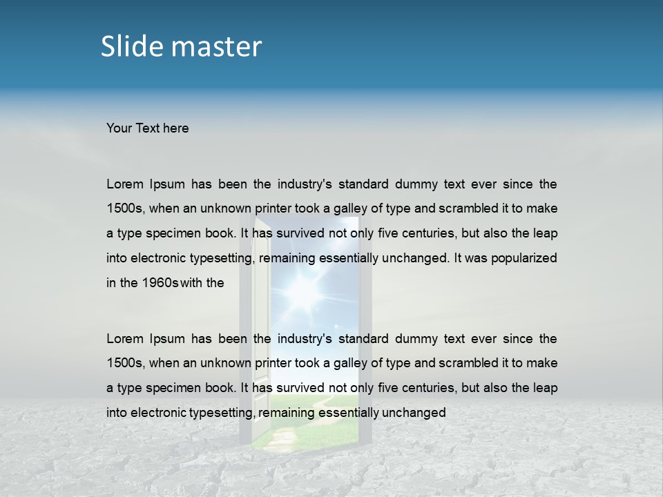 Life Door Hope PowerPoint Template