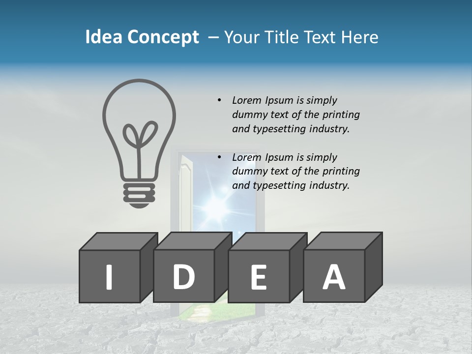 Life Door Hope PowerPoint Template