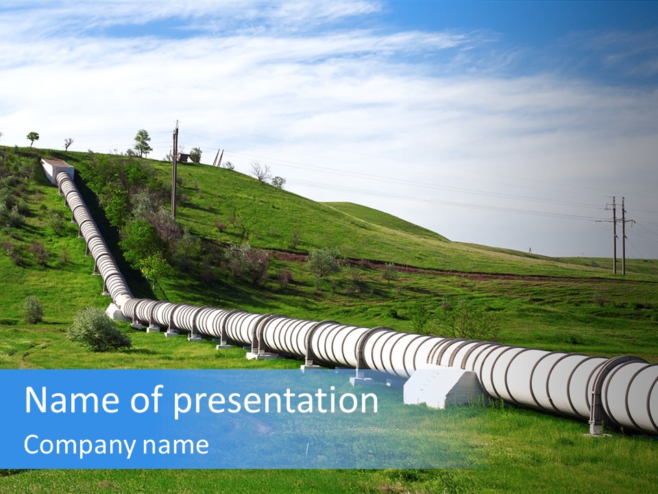 Grass Tanks Fuel PowerPoint Template