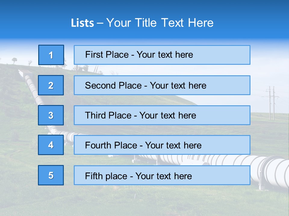 Grass Tanks Fuel PowerPoint Template