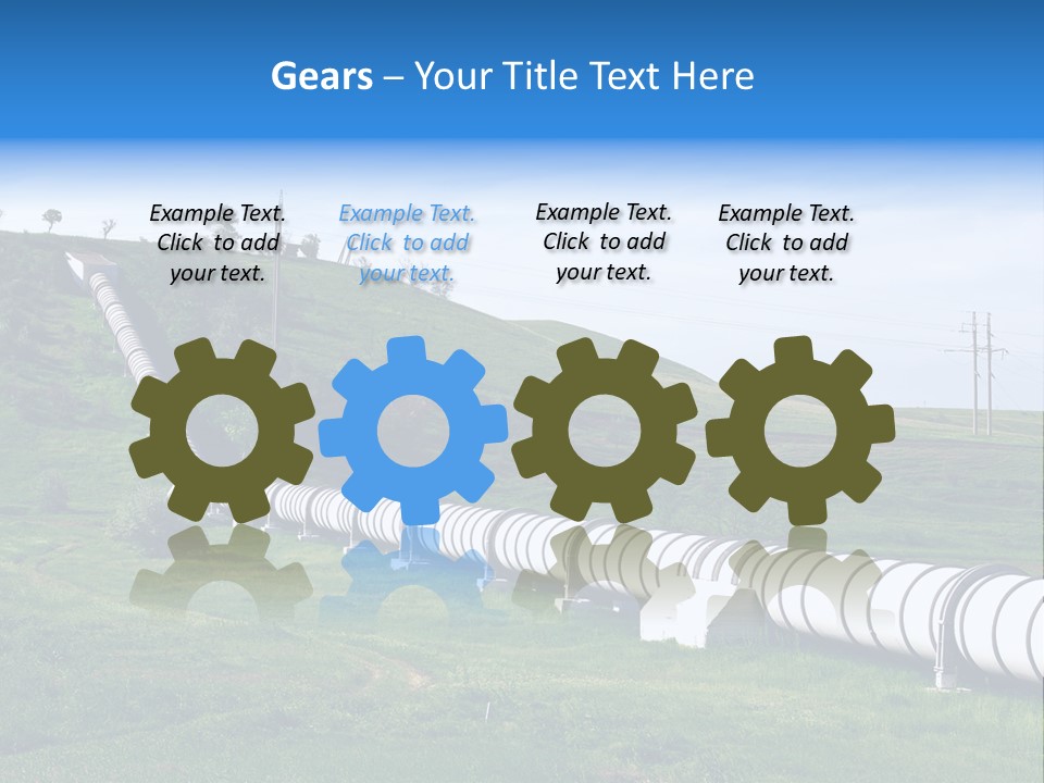 Grass Tanks Fuel PowerPoint Template