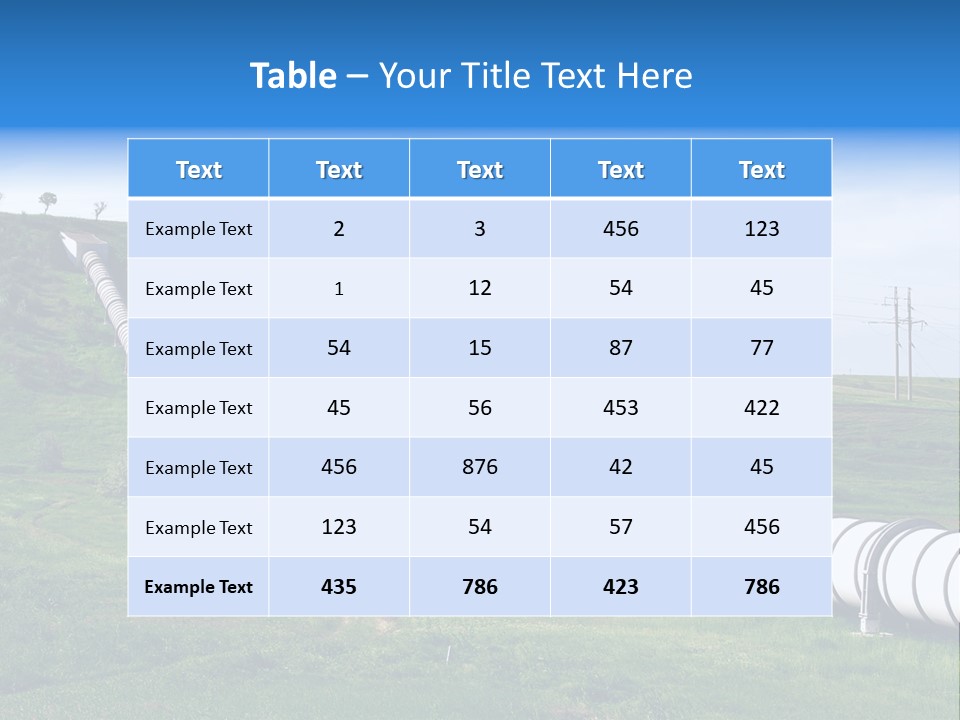 Grass Tanks Fuel PowerPoint Template