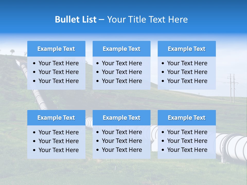 Grass Tanks Fuel PowerPoint Template