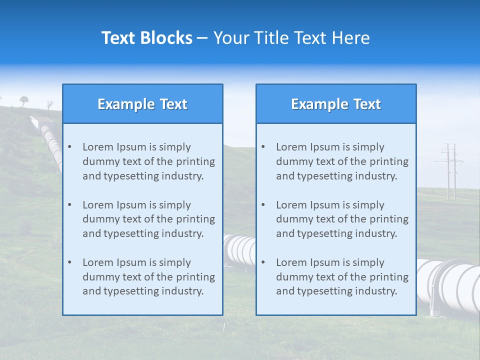 Grass Tanks Fuel PowerPoint Template
