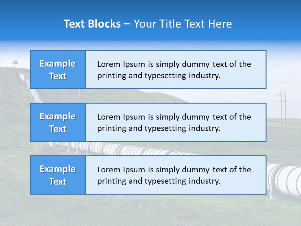 Grass Tanks Fuel PowerPoint Template