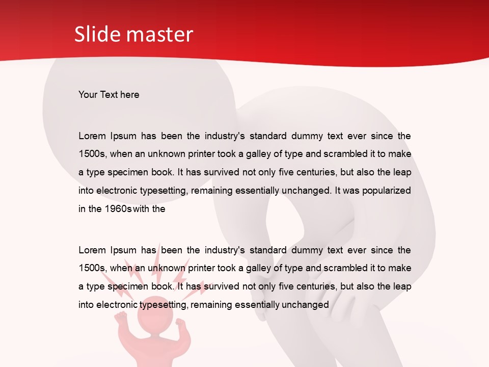 Angry Model Screaming PowerPoint Template