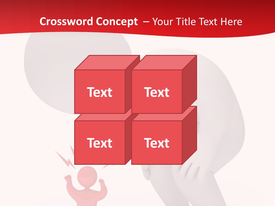 Angry Model Screaming PowerPoint Template