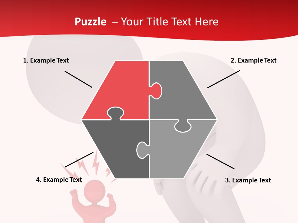 Angry Model Screaming PowerPoint Template