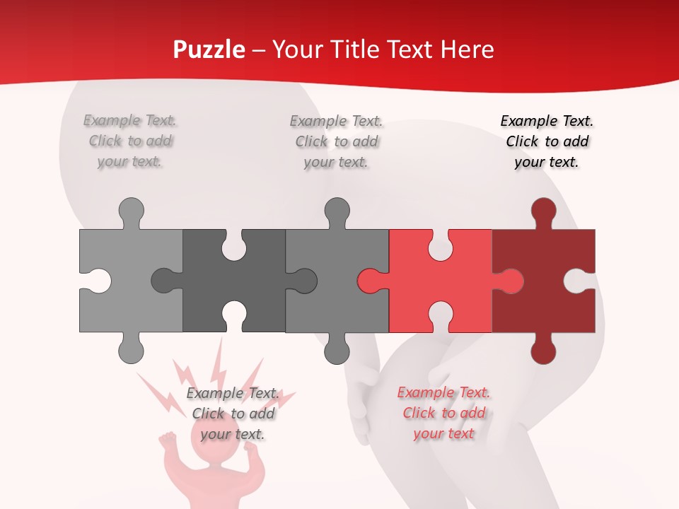 Angry Model Screaming PowerPoint Template