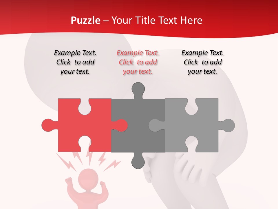 Angry Model Screaming PowerPoint Template