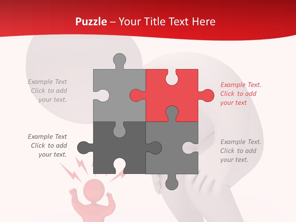 Angry Model Screaming PowerPoint Template