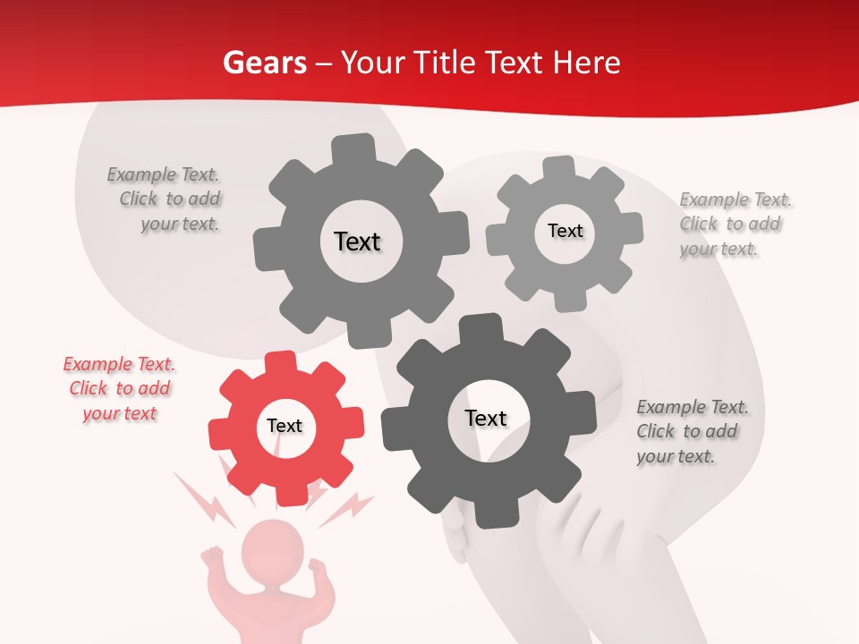 Angry Model Screaming PowerPoint Template