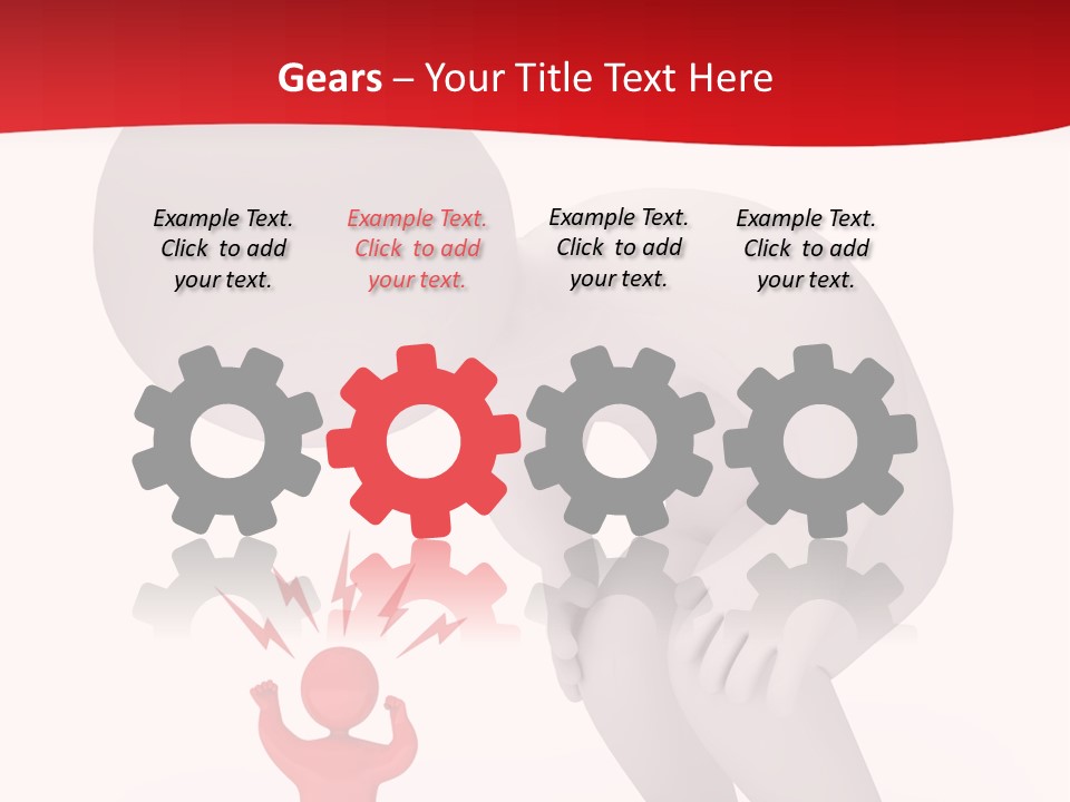 Angry Model Screaming PowerPoint Template