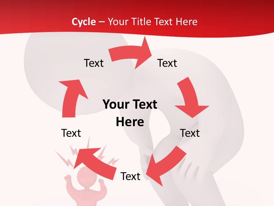 Angry Model Screaming PowerPoint Template